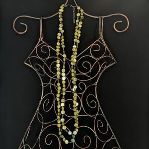 Green 2 strand necklace with clasp